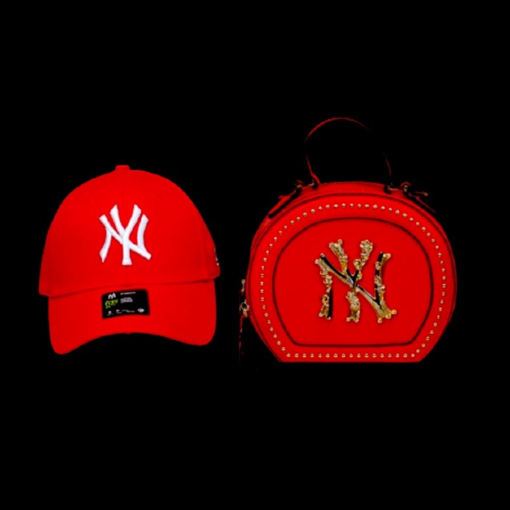 NY purse and cap set